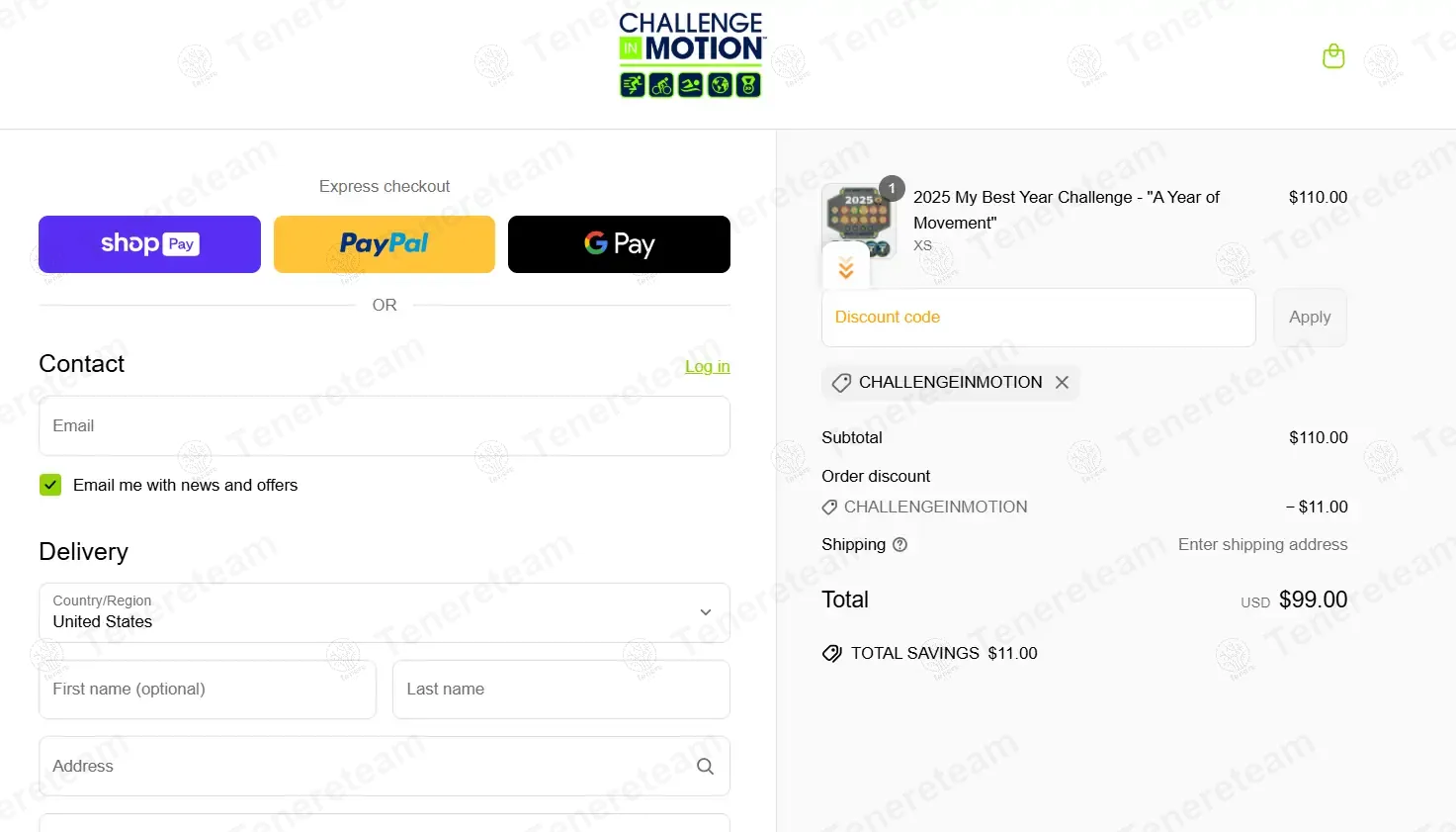 Challenge in Motion coupon code: 10% off with CHALLENGEINMOTION. Tested and valid as 7 months ago.