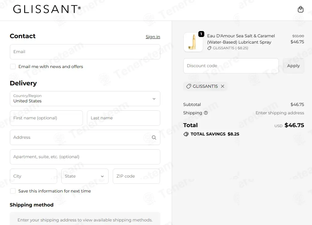 Glissant Love coupon code: 15% off with GLISSANT15. Tested and valid as 1 week ago.