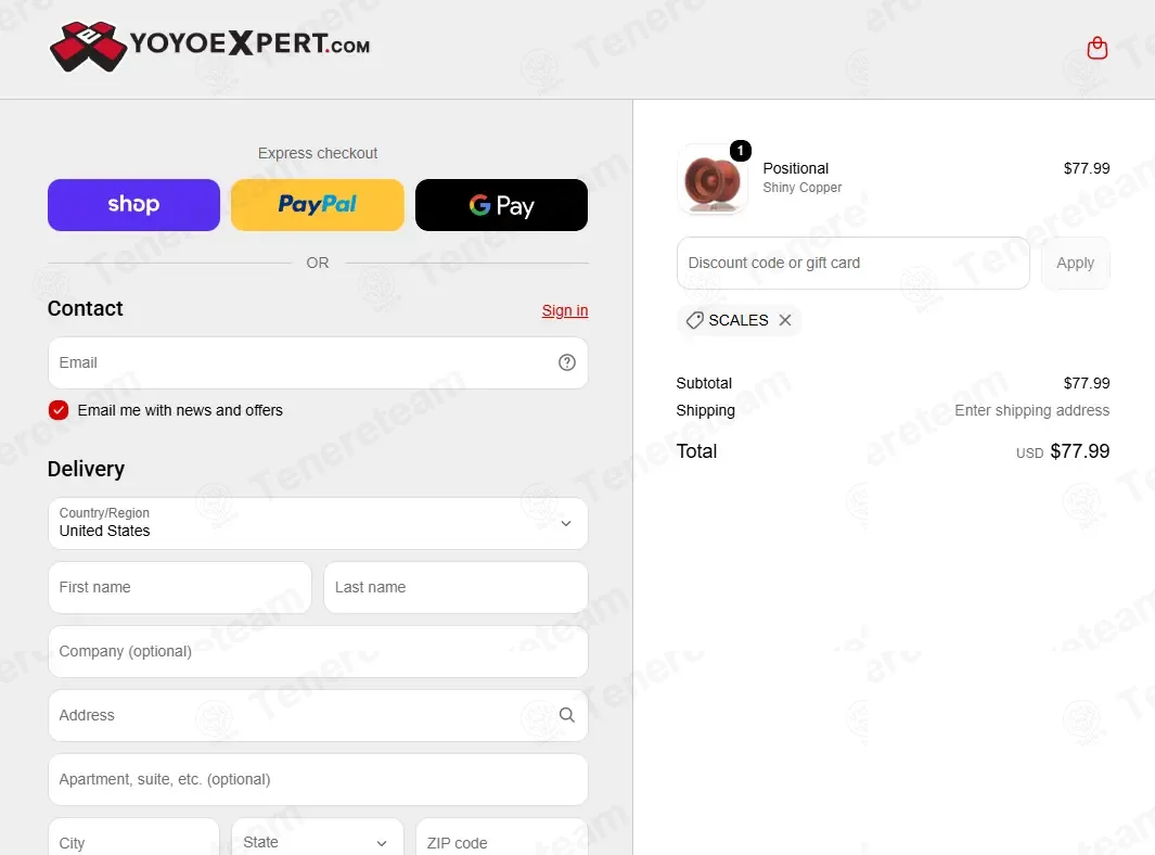 YoYoExpert coupon code: 10% off with SCALES. Tested and valid as 2 weeks ago.