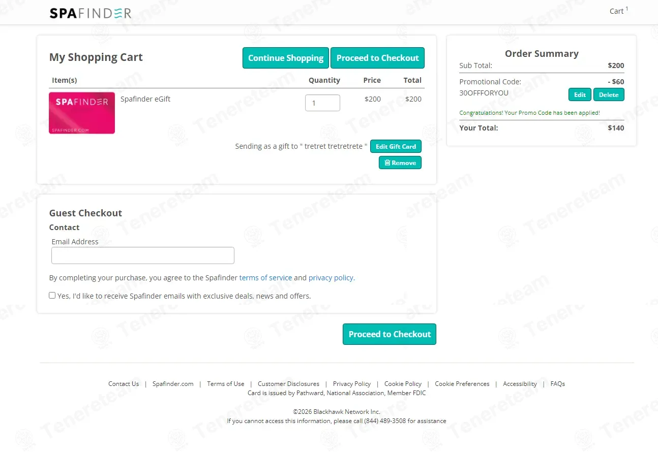 SpaFinder coupon code: 30% off with 30OFFFORYOU. Tested and valid as 2 months ago.