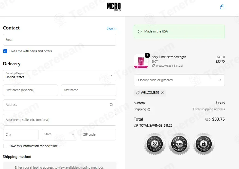 MCRO Edibles coupon code: 25% off with WELCOME25. Tested and valid as 1 week ago.