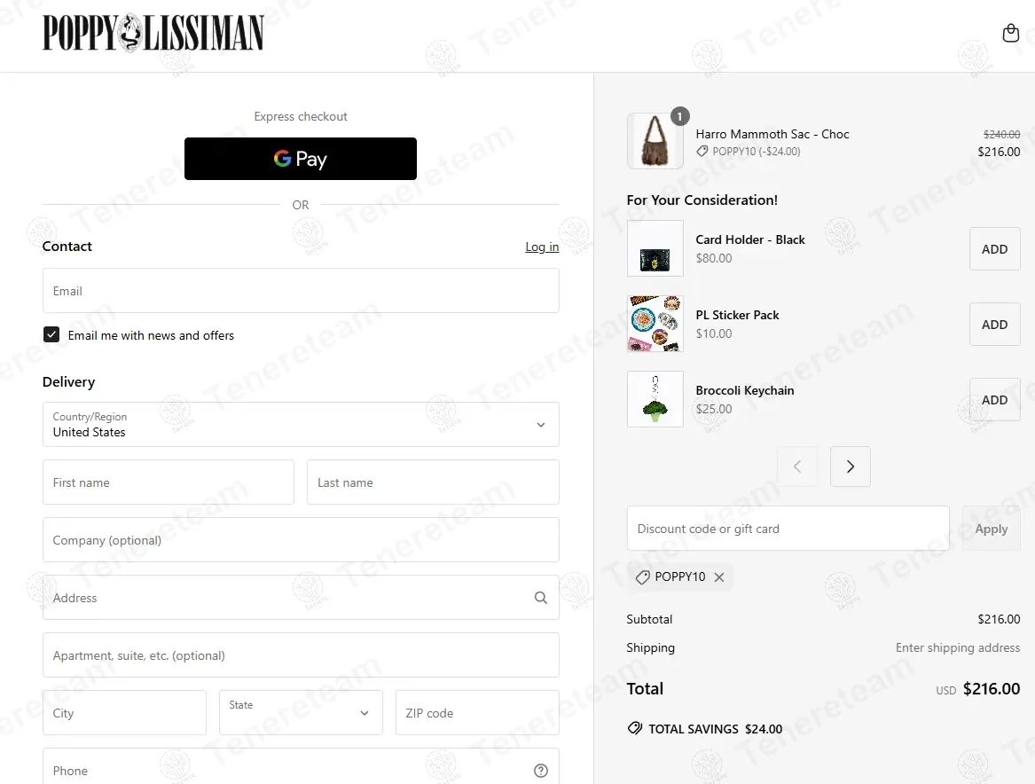 Poppy Lissiman coupon code: 10% off with POPPY10. Tested and valid as 1 year ago.