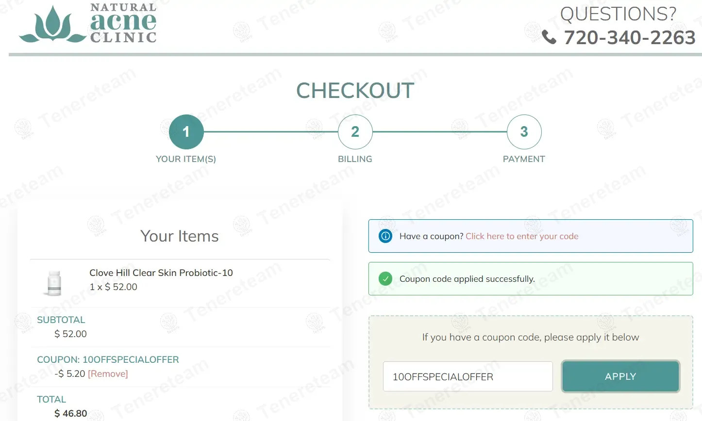 Natural Acne Clinic coupon code: 10% off with 10OFFSPECIALOFFER. Tested and valid as 1 year ago.