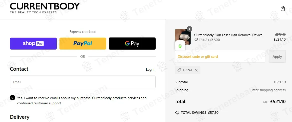 CurrentBody coupon code: 10% off with TRINA. Tested and valid as 1 year ago.