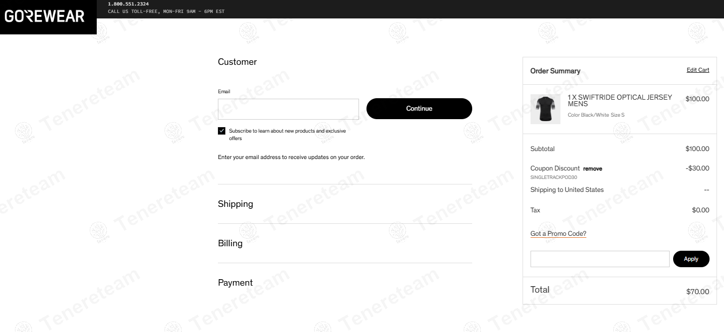 Gore Wear coupon code: 30% off with SINGLETRACKPOD30. Tested and valid as 6 months ago.