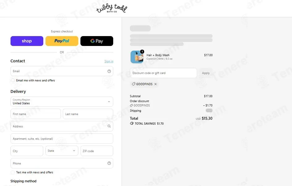 Tubby Todd Bath Co coupon code: Sale off with GOODFINDS. Tested and valid as 1 month ago.