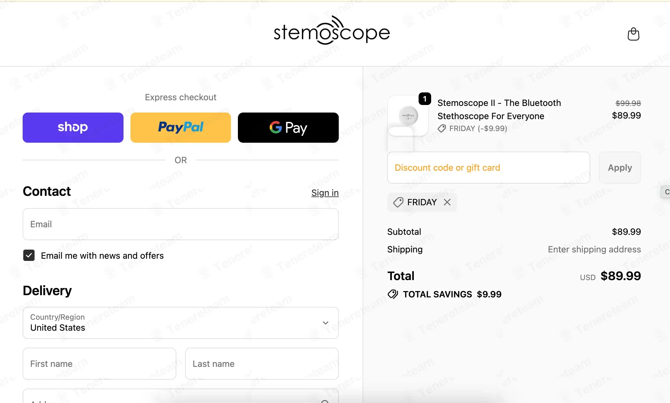 Stemoscope coupon code: 10% off with FRIDAY. Tested and valid as 8 months ago.