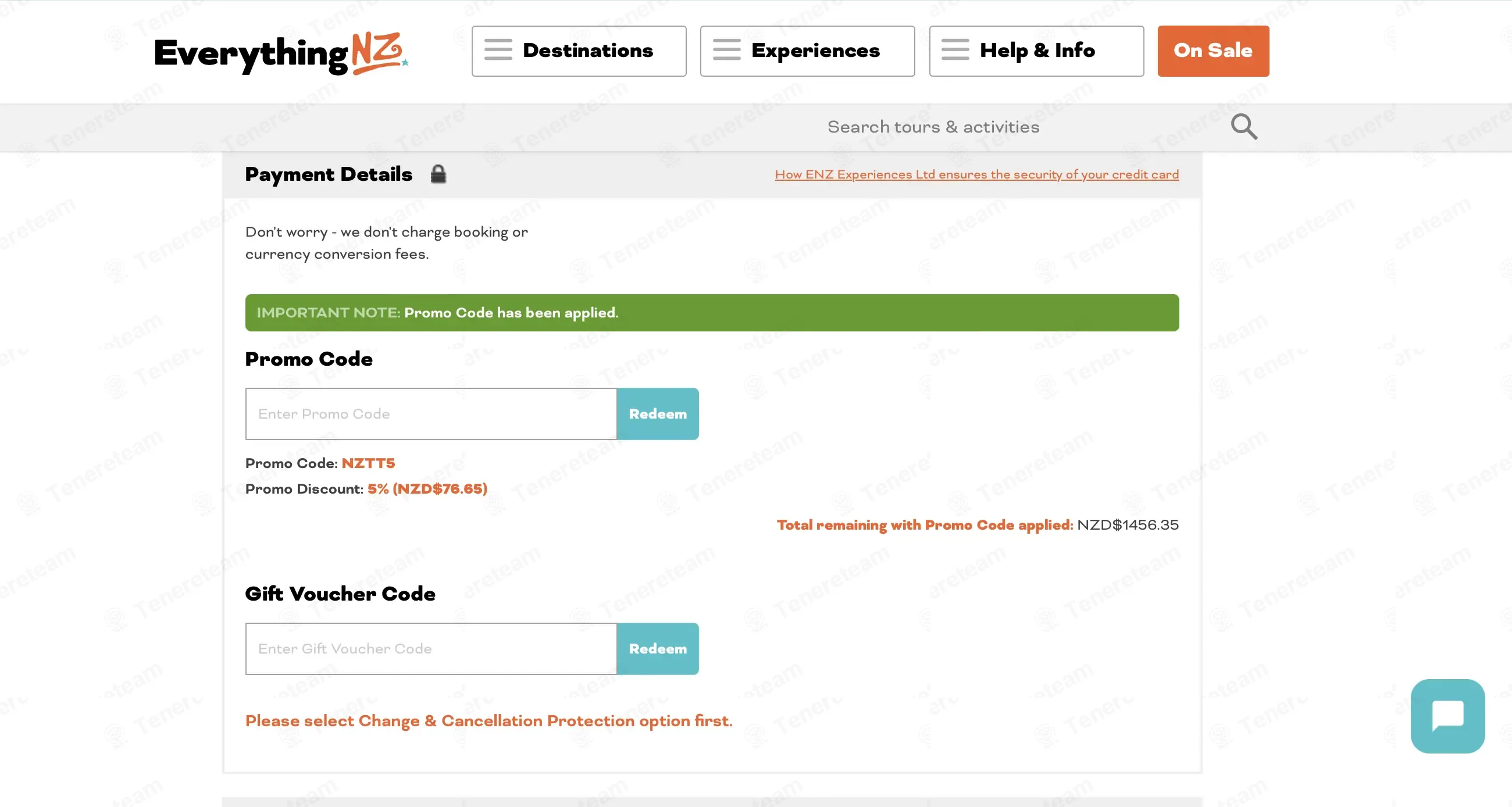 Everything New Zealand apply coupon code