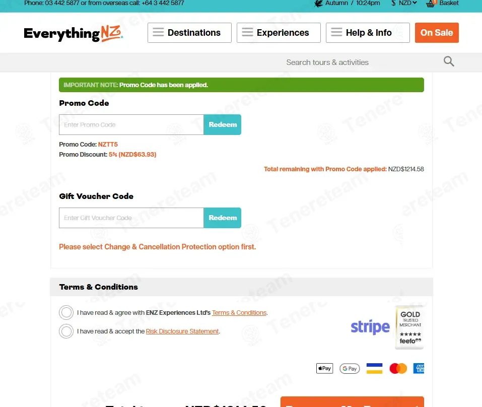 Everything New Zealand coupon code: 5% off with NZTT5. Tested and valid as 2 months ago.