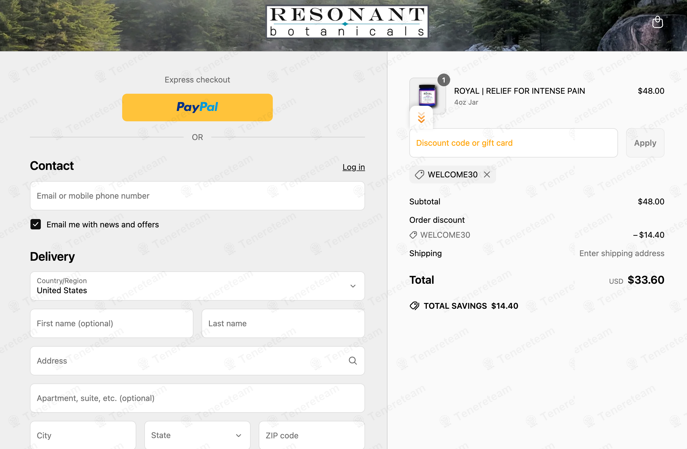 Resonant Botanicals coupon code: 30% off with WELCOME30. Tested and valid as 1 year ago.
