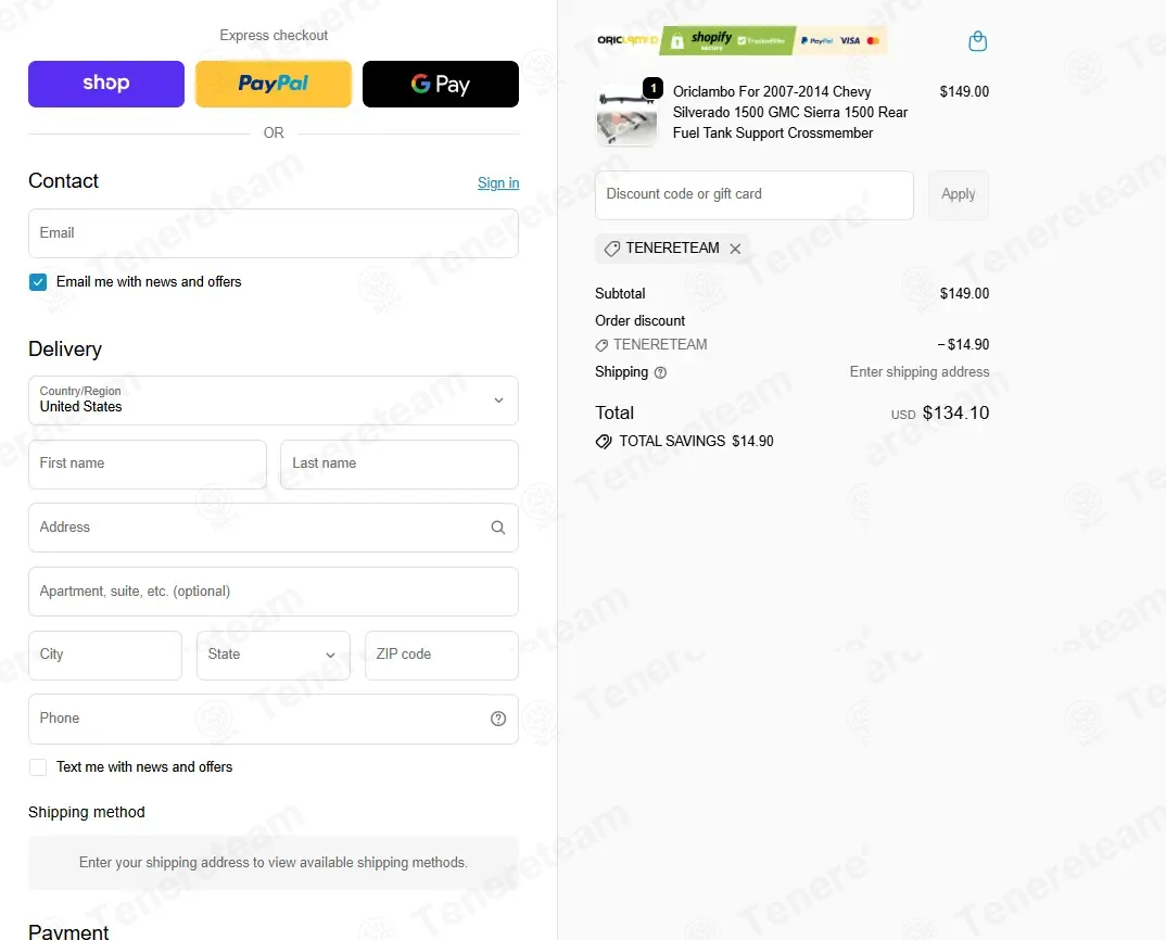 Ori Clambo coupon code: 10% off with TENERETEAM. Tested and valid as 3 weeks ago.