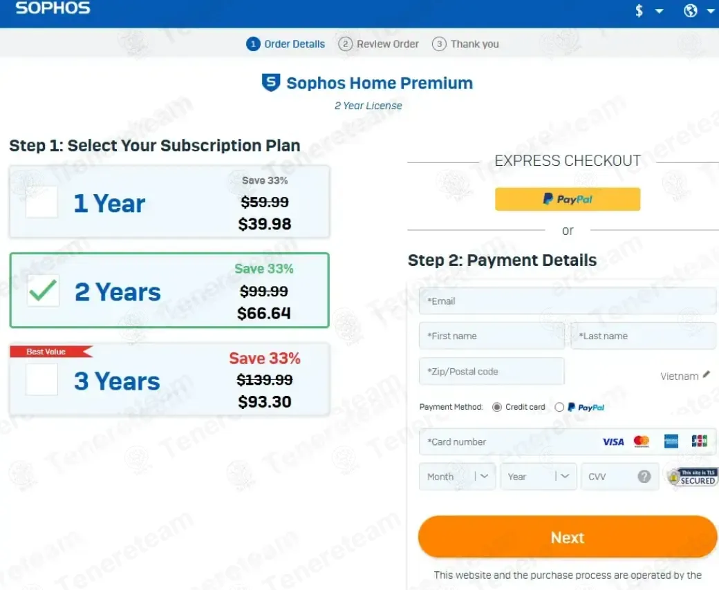 Sophos Home coupon code: 33% off with SHPZD. Tested and valid as 4 months ago.