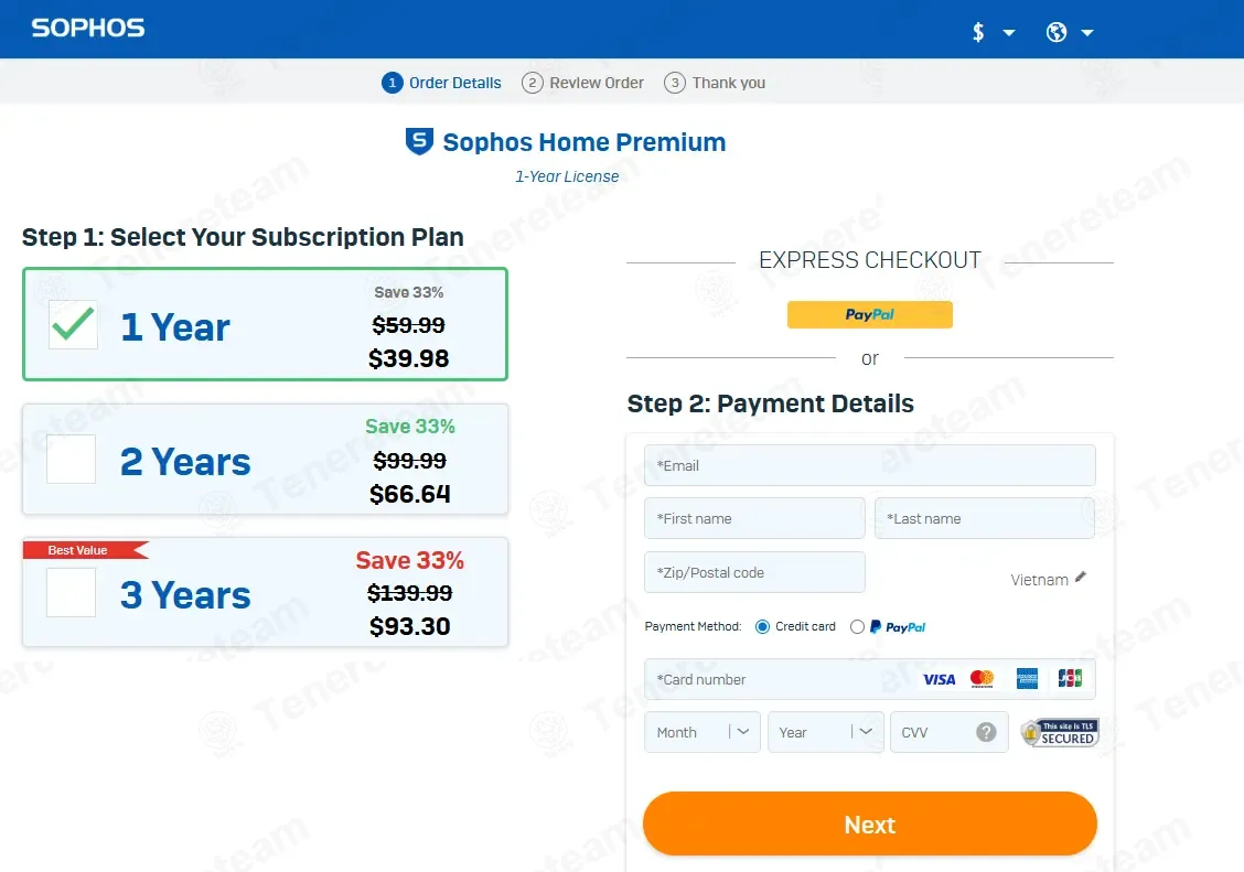 Sophos Home coupon code: 33% off with SHPZD. Tested and valid as 4 months ago.