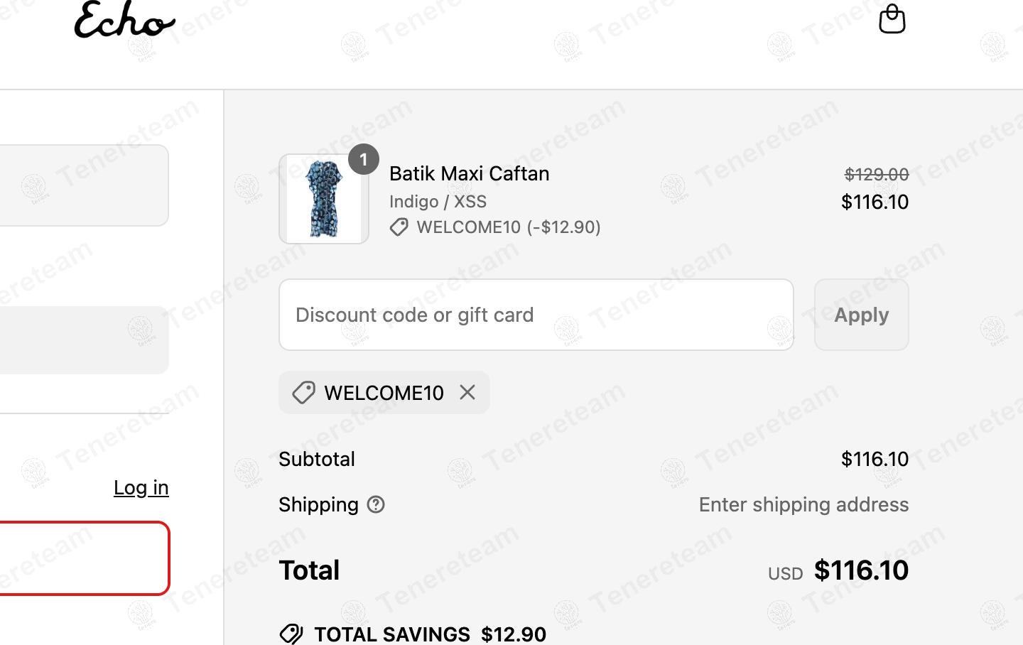 Echo New York coupon code: 10% off with WELCOME10. Tested and valid as 1 year ago.