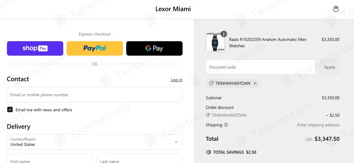 Lexor Miami coupon code: $2 off with TRINHNHANTOAN. Tested and valid as 9 months ago.