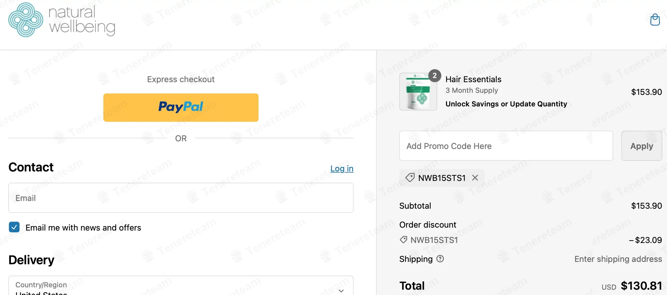 Natural Wellbeing coupon code: 15% off with NWB15STS1. Tested and valid as 1 year ago.