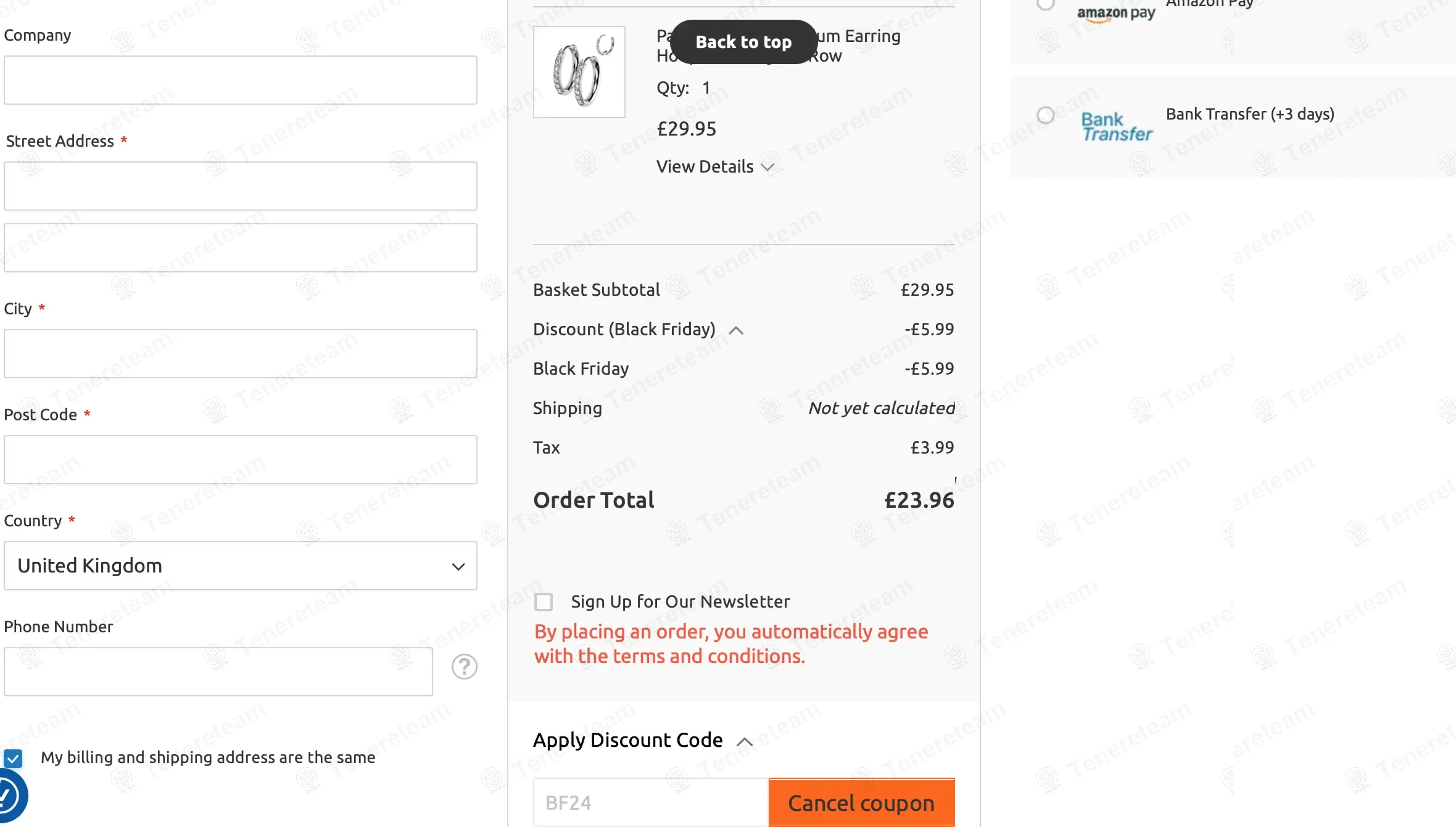 Piercing Mania coupon code: 20% off with BF24. Tested and valid as 1 year ago.