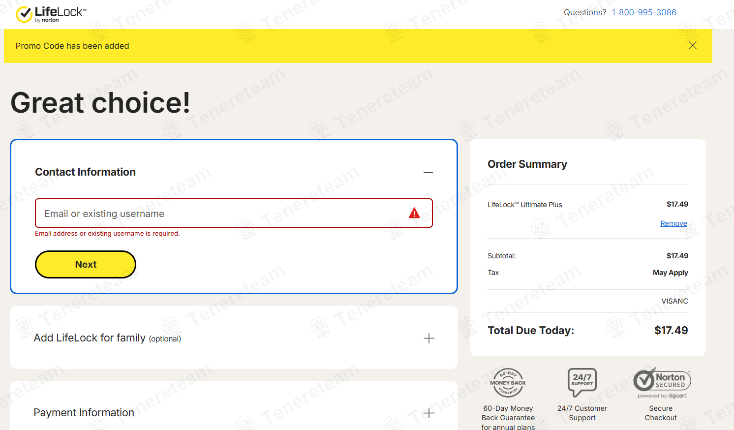 LifeLock coupon code: 50% off with VISANC. Tested and valid as 1 year ago.
