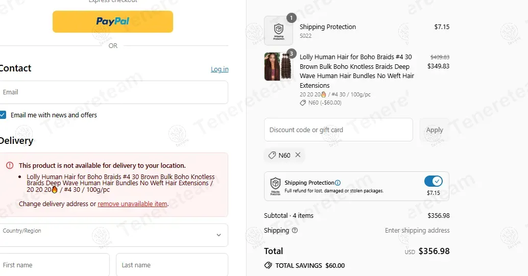 Lollyhair coupon code: $60 off with N60. Tested and valid as 10 months ago.