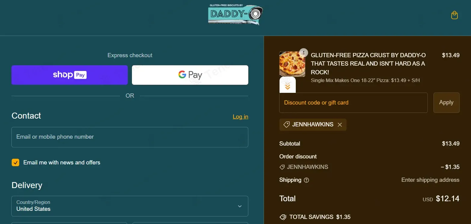 Biscuits by Daddy-O coupon code: 10% off with JENNHAWKINS. Tested and valid as 1 year ago.