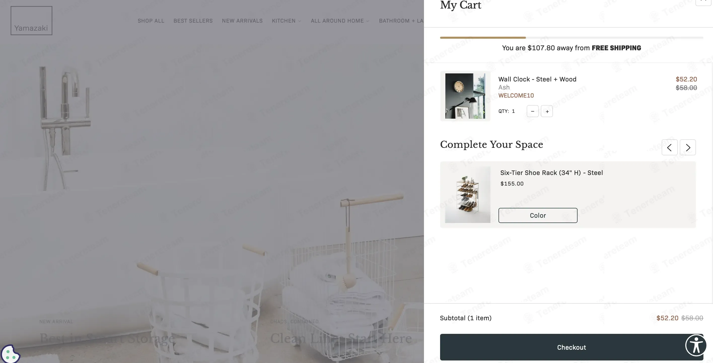 Yamazaki Home coupon code: 10% off with WELCOME10. Tested and valid as 1 week ago.