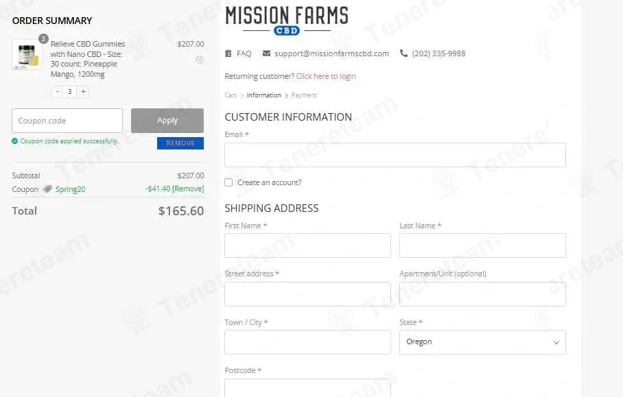 Mission Farms Cbd coupon code: 20% off with SPRING20. Tested and valid as 3 months ago.