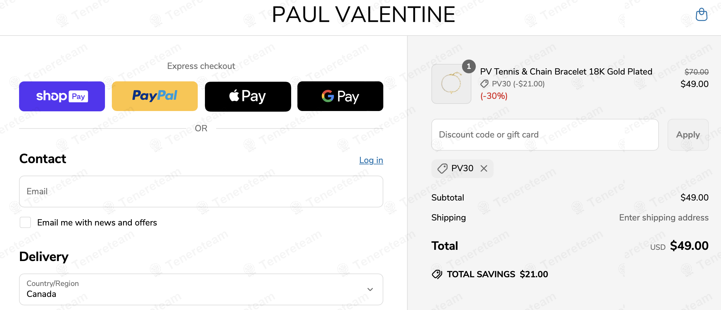 Paul Valentine coupon code: 30% off with PV30. Tested and valid as 1 year ago.