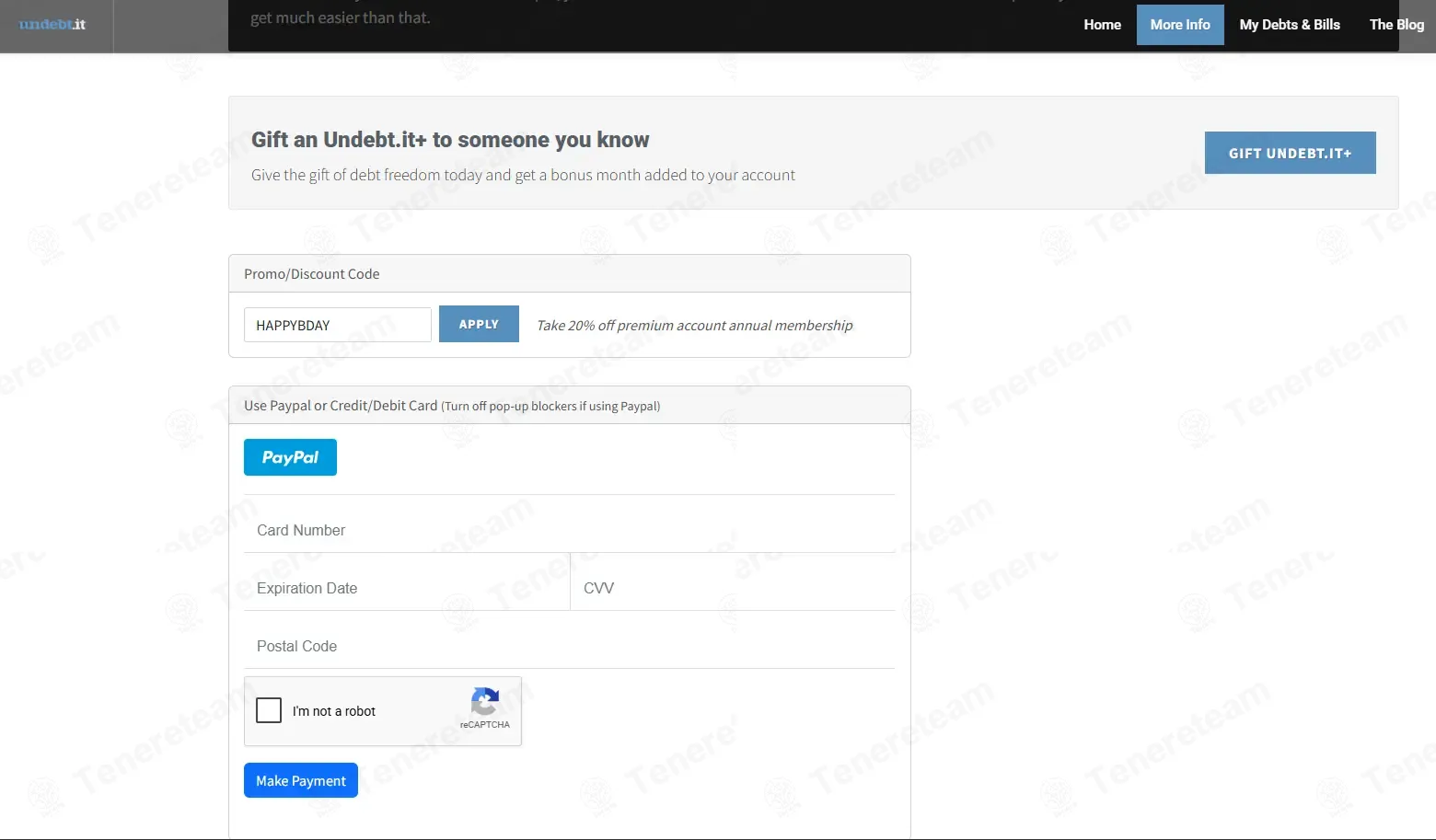 Undebt.it coupon code: 20% off with HAPPYBDAY. Tested and valid as 4 weeks ago.