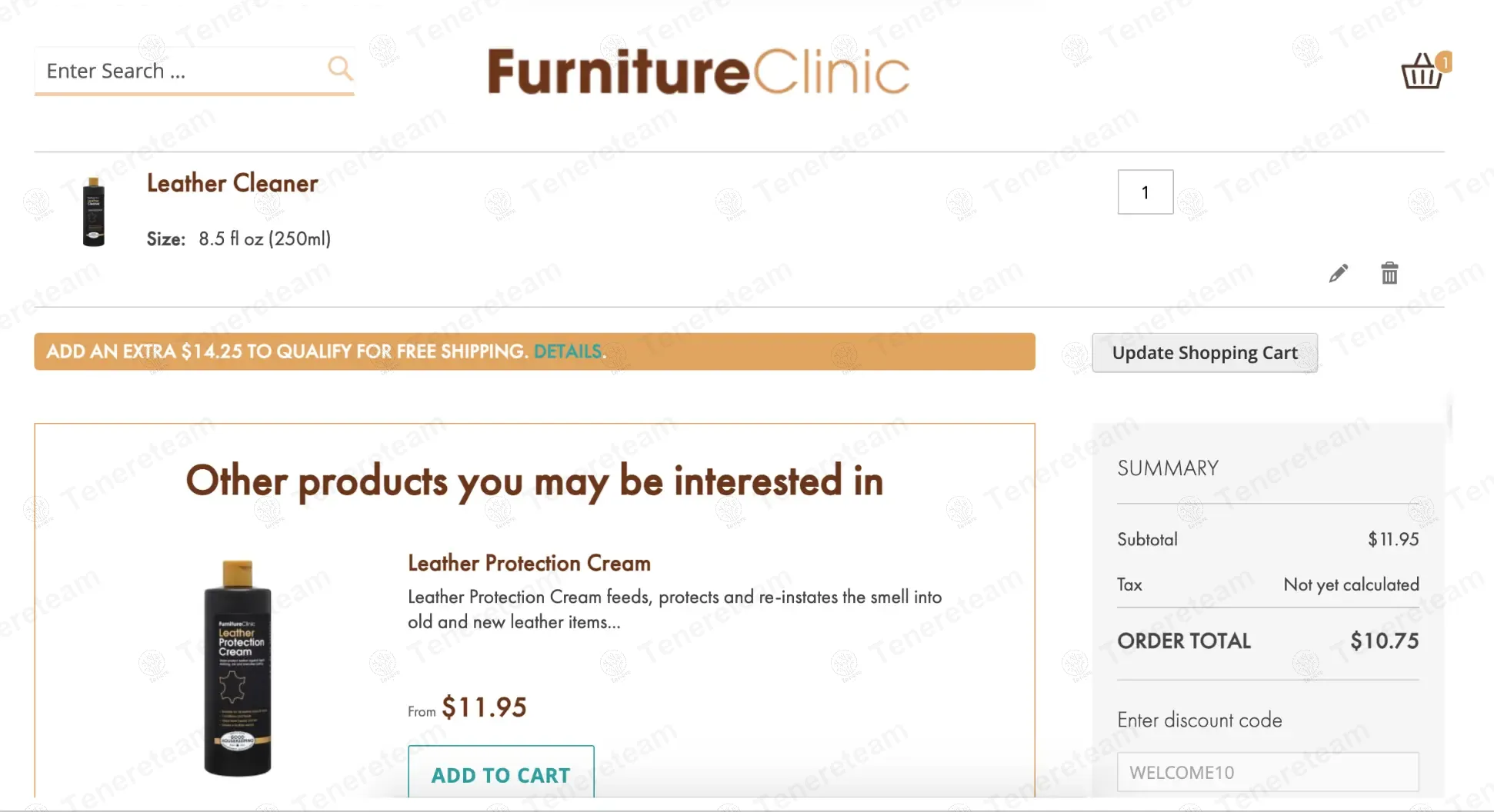 Furniture Clinic coupon code: 10% off with WELCOME. Tested and valid as 8 months ago.