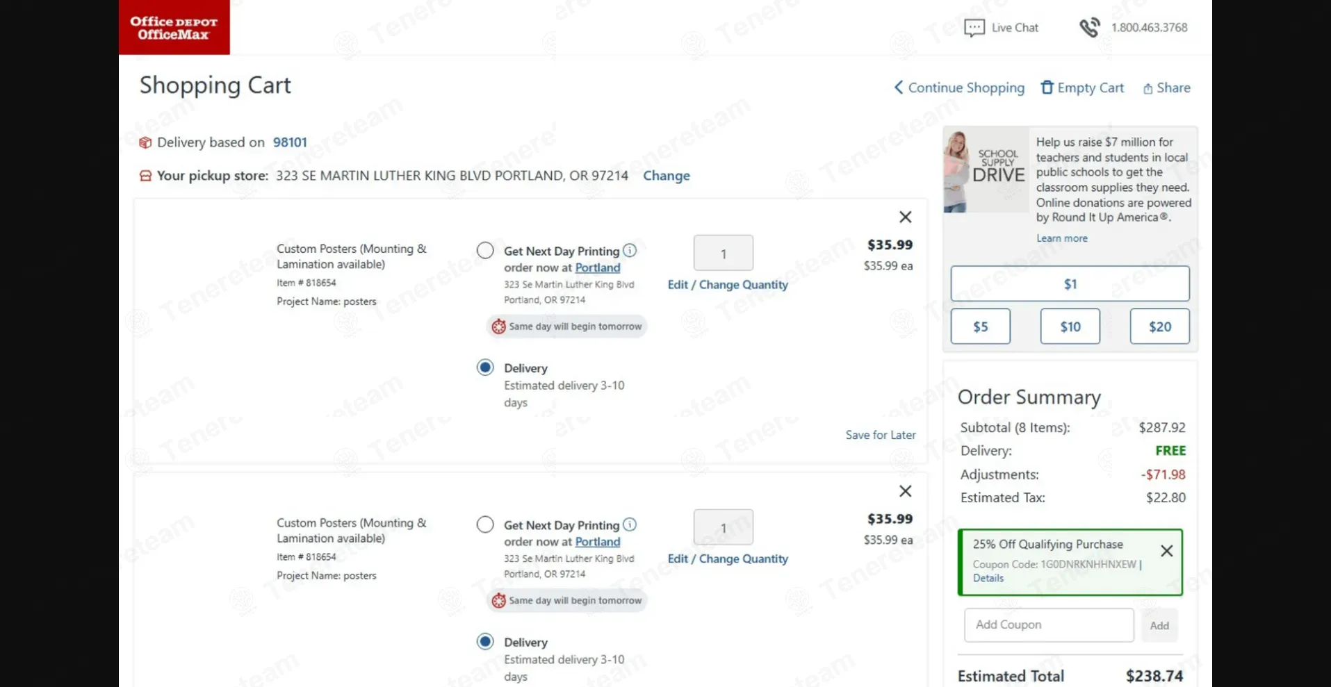 Office Depot coupon code: Sale off with 1G0DNRKNHHNXEW. Tested and valid as 4 days ago.
