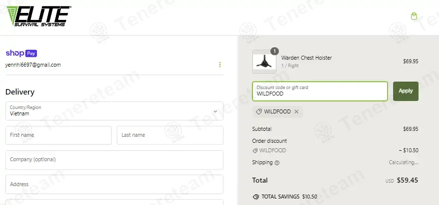 Elite Survival Systems coupon code: 15% off with WILDFOOD. Tested and valid as 1 year ago.