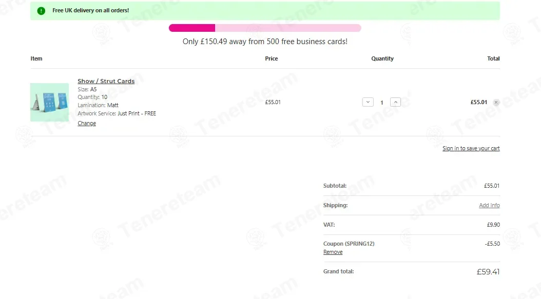 Wee Print UK coupon code verified as working at checkout
