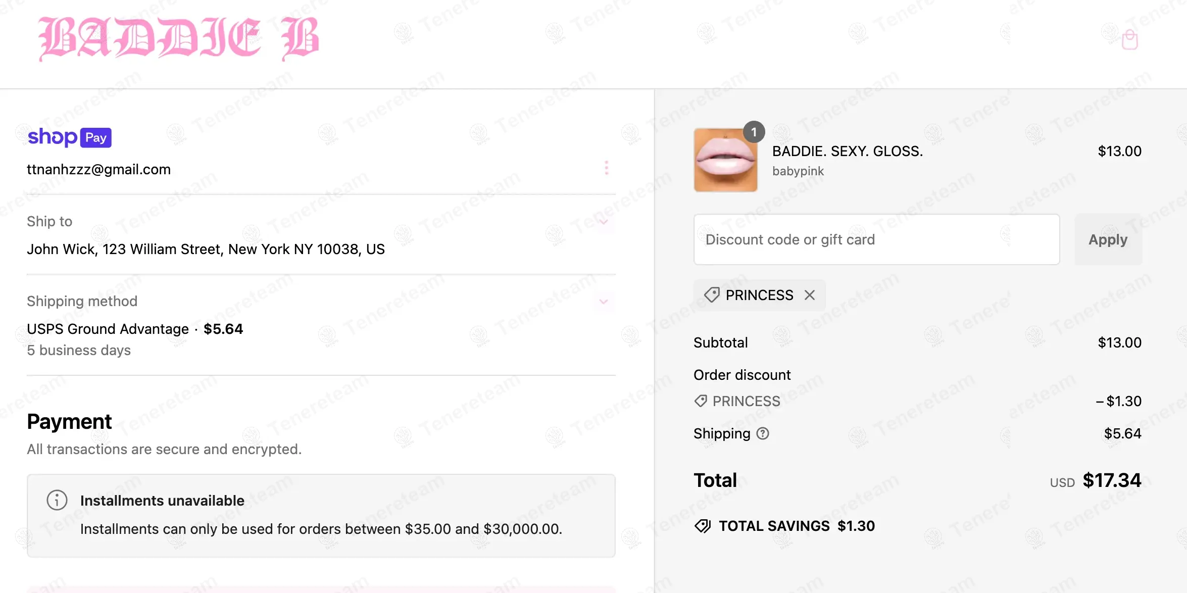 Baddie B Lashes coupon code: 10% off with PRINCESS. Tested and valid as 1 year ago.