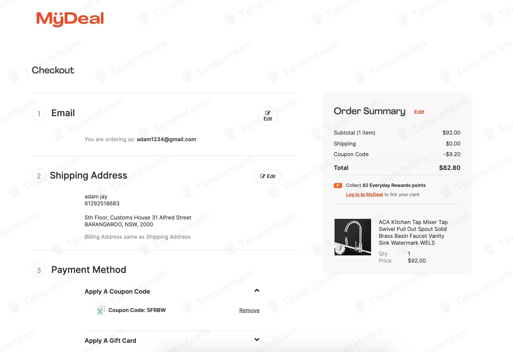 Mydeal coupon code: 10% off with 5FRBW. Tested and valid as 7 months ago.
