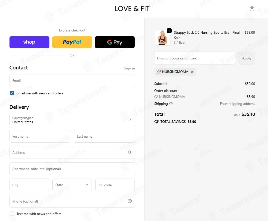 Love and Fit coupon code: 10% off with NURSINGMOMA. Tested and valid as 2 months ago.