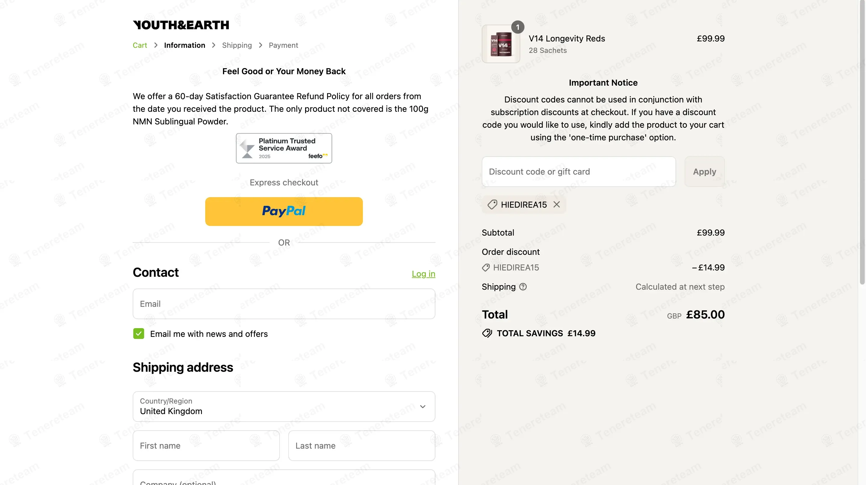 Youth And Earth coupon code: 15% off with Hiedirea15. Tested and valid as 11 months ago.