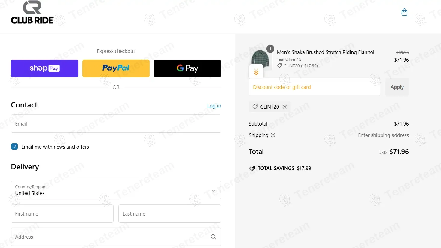 Club Ride Apparel coupon code verified as working at checkout