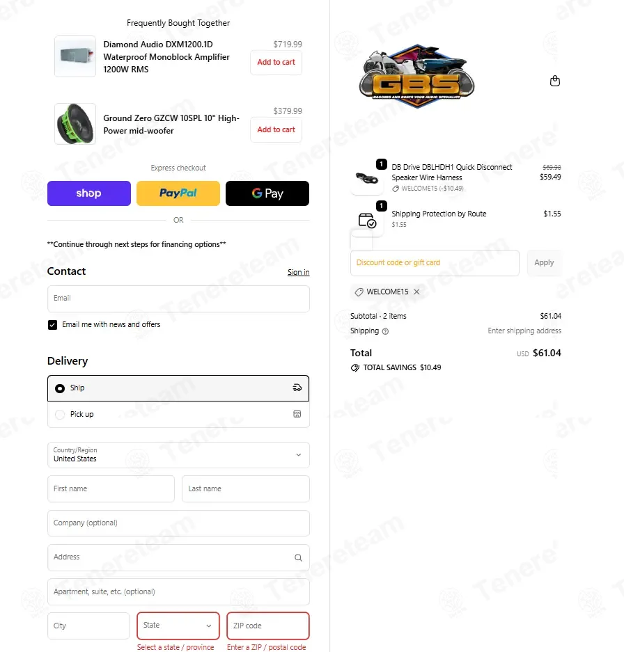 Garage Bagger Stereo coupon code: 15% off with WELCOME15. Tested and valid as 7 months ago.