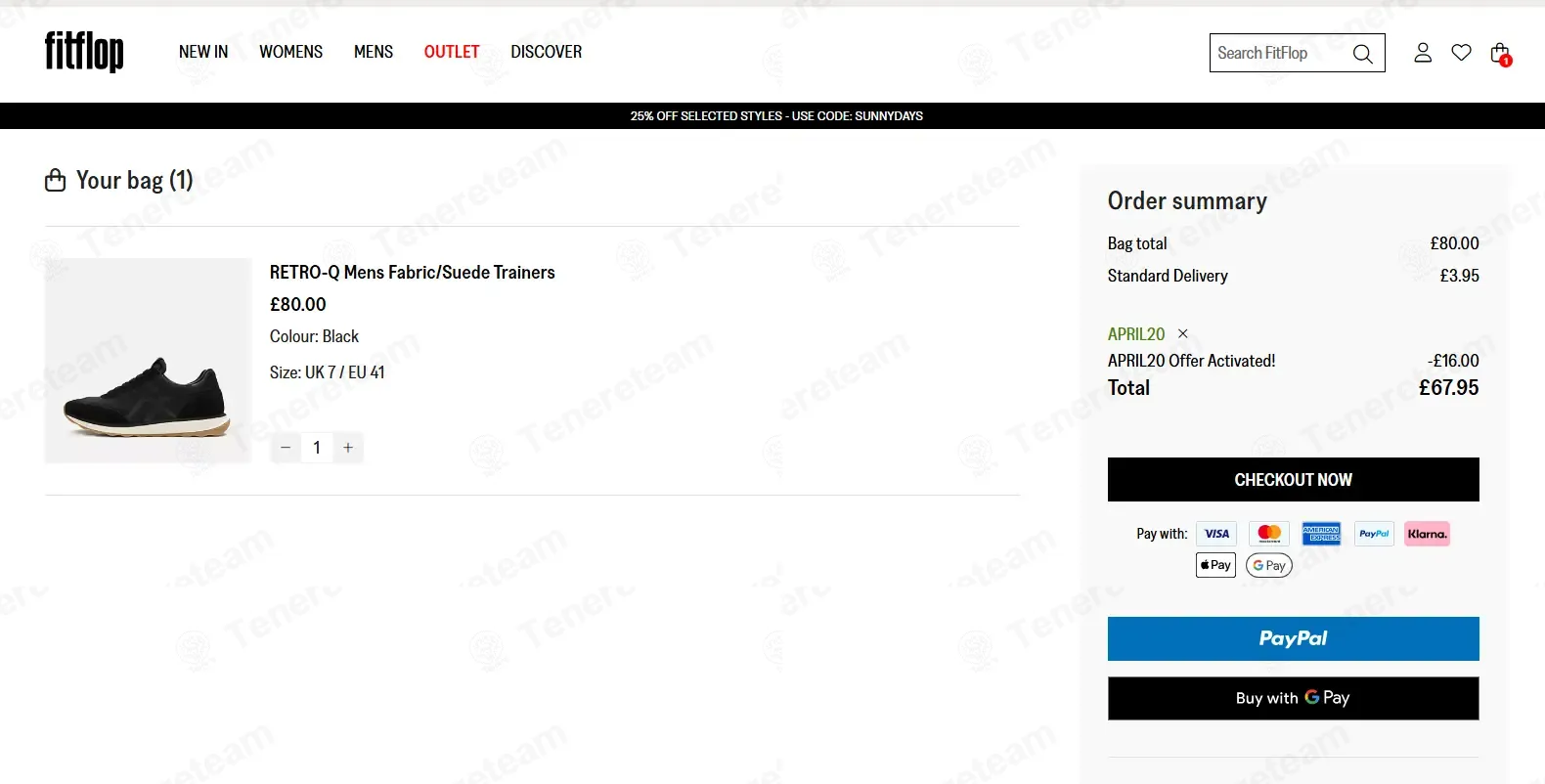 FitFlop US coupon code: 20% off with APRIL20. Tested and valid as 1 month ago.
