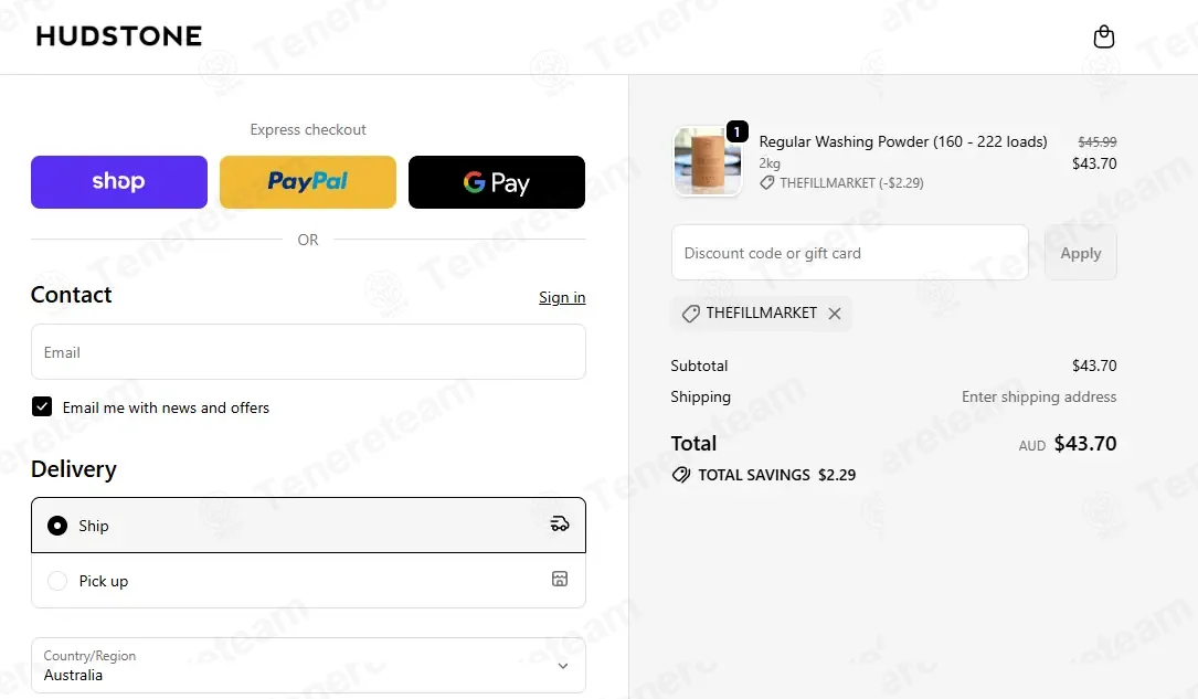 Hudstone Home coupon code: 5% off with THEFILLMARKET. Tested and valid as 4 months ago.