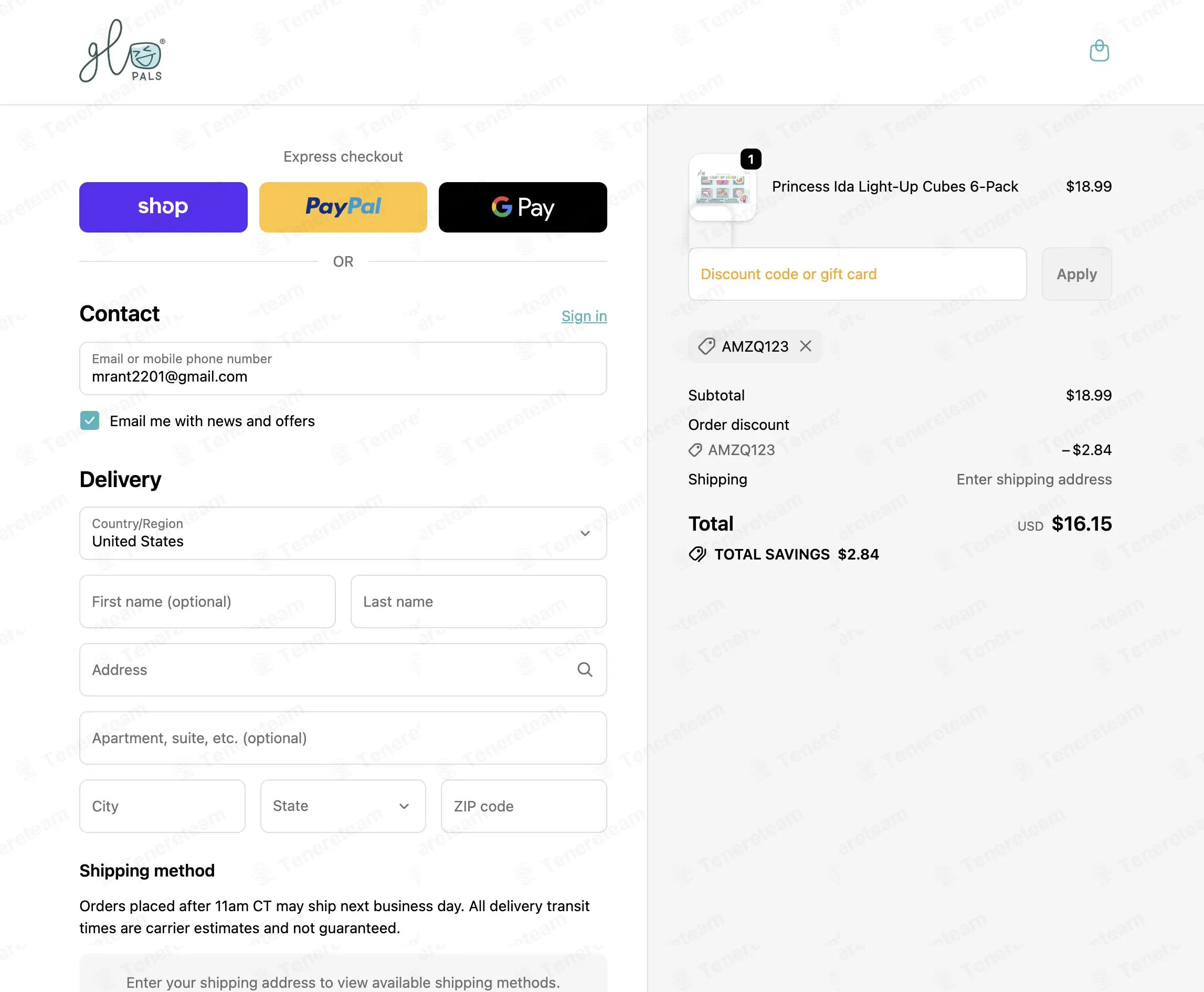 Glo Pals coupon code: 15% off with AMZQ123. Tested and valid as 3 months ago.