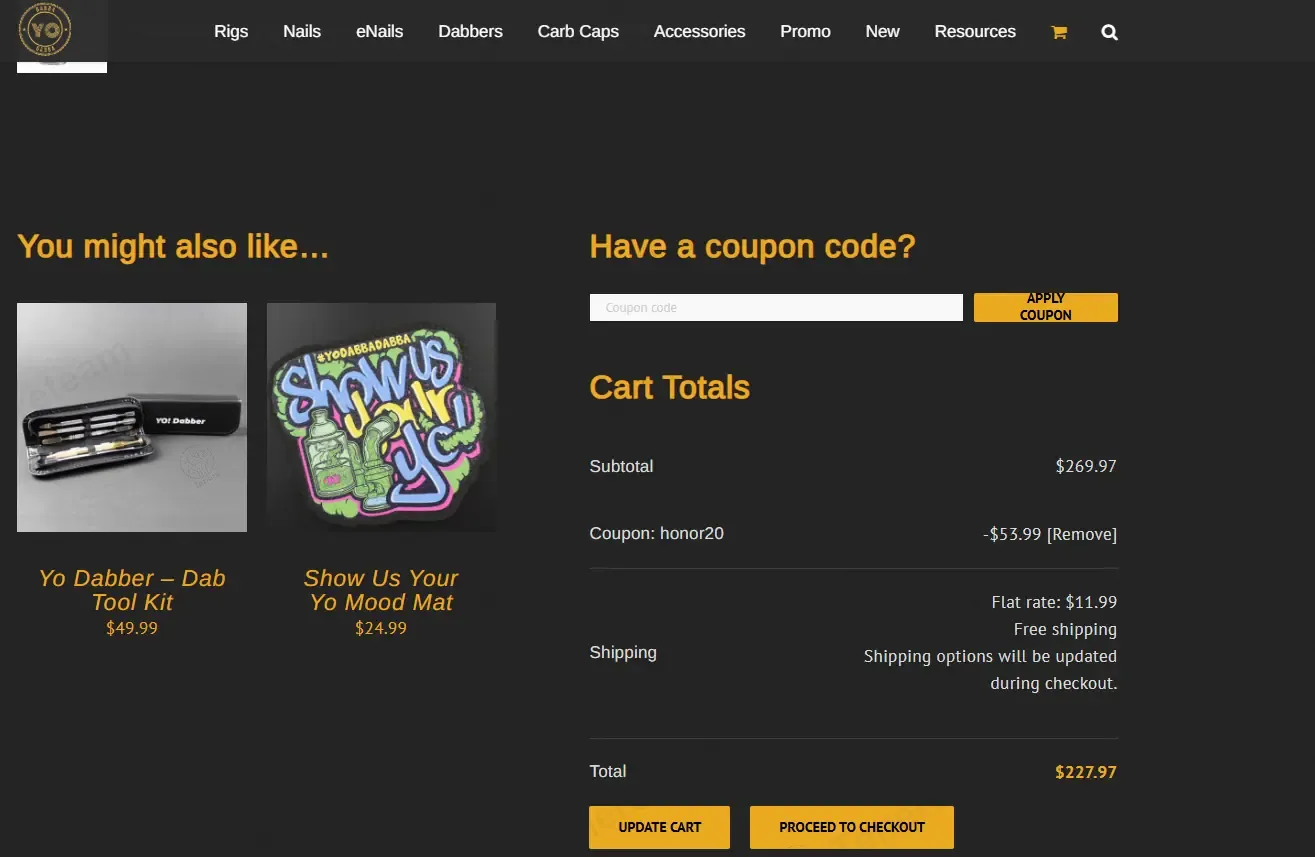 Yo Dabba Dabba coupon code: 20% off with HONOR20. Tested and valid as 9 months ago.