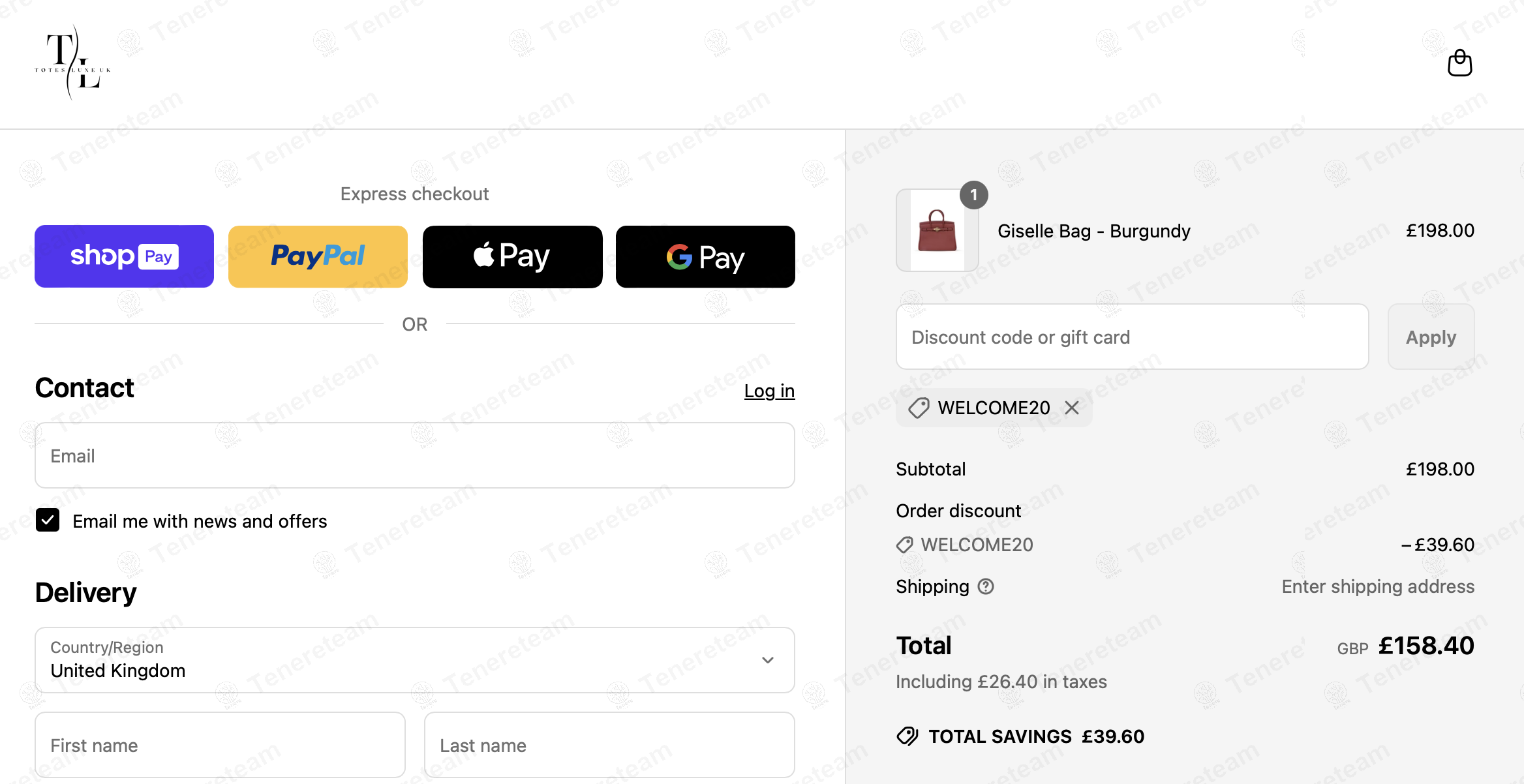 Totes Luxe UK coupon code: 20% off with WELCOME20. Tested and valid as 1 year ago.