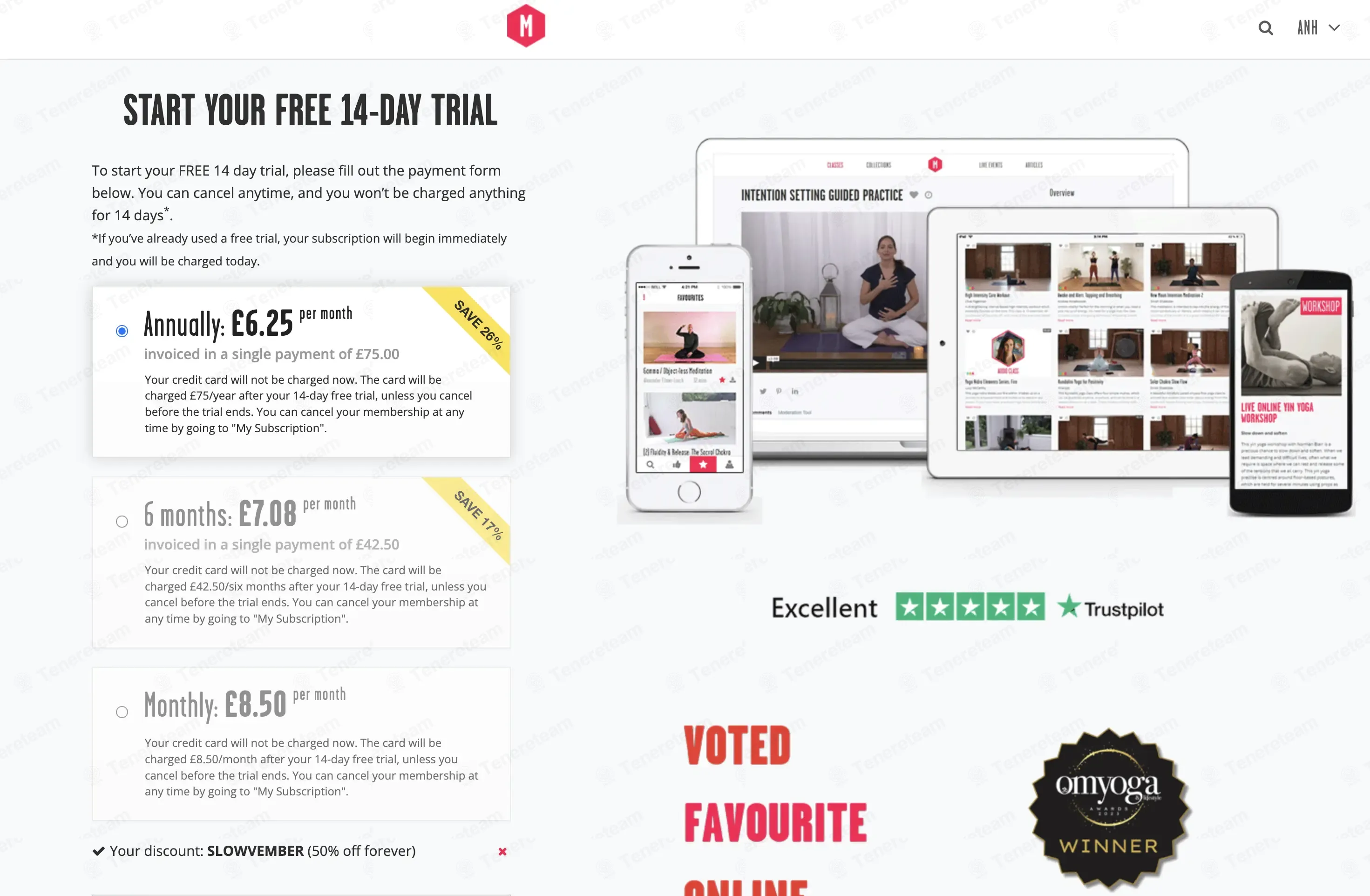 Movement For Modern Life coupon code: 50% off with SLOWVEMBER. Tested and valid as 4 weeks ago.