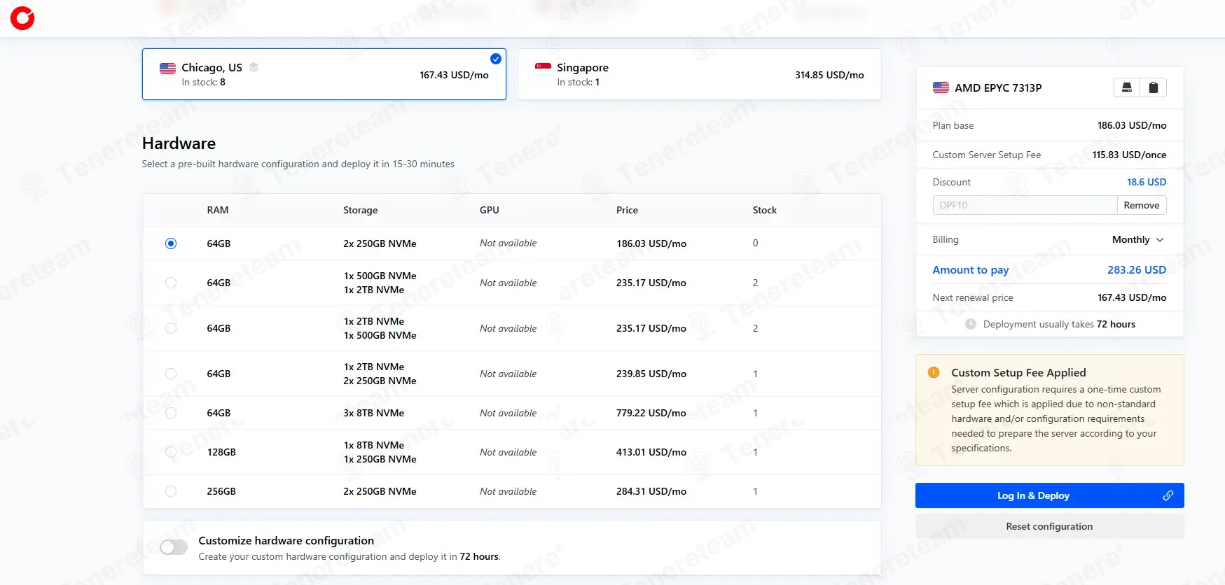 Cherry Servers coupon code: 10% off with DPF10. Tested and valid as 2 months ago.