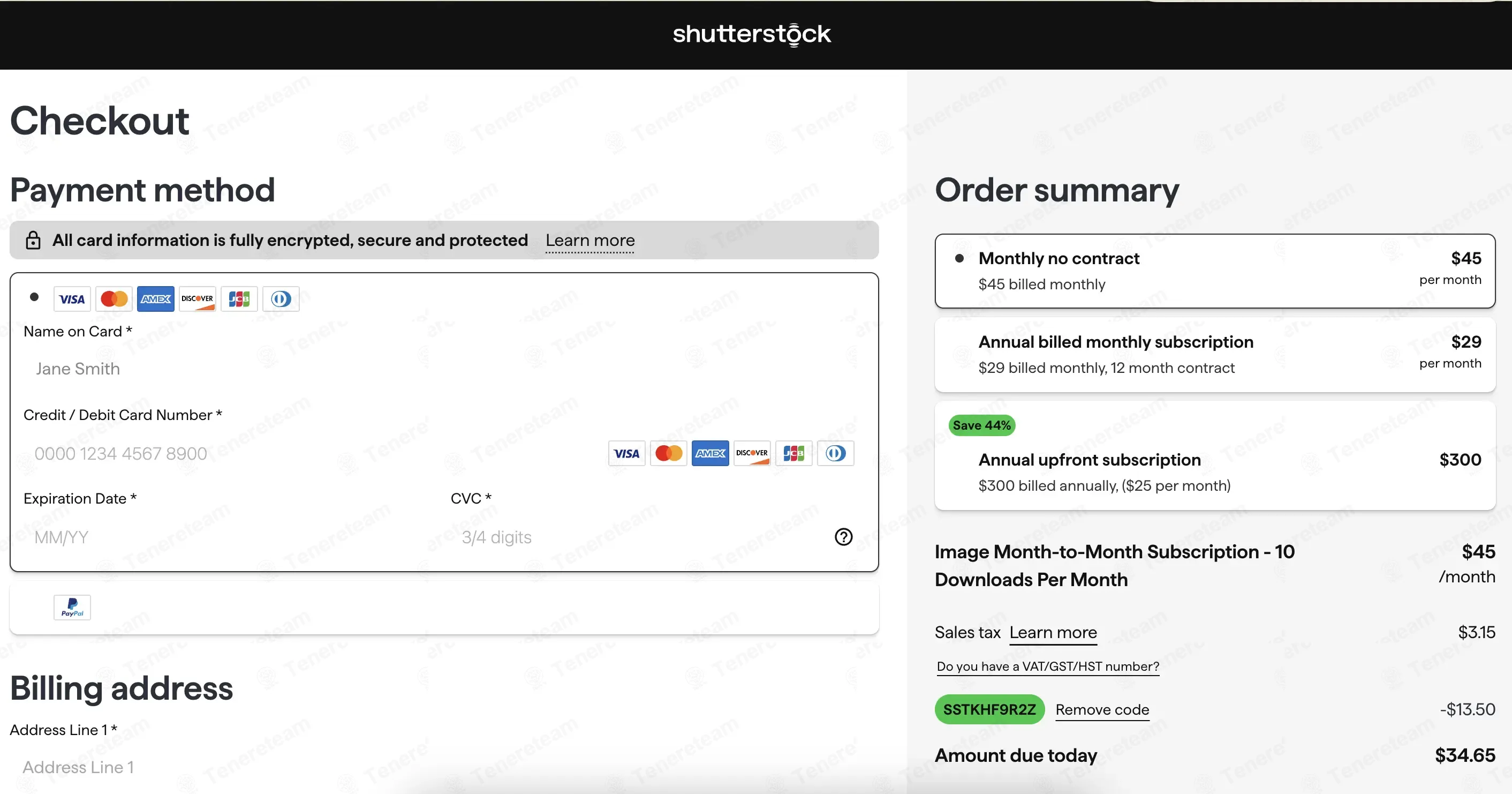 ShutterStock coupon code: 30% off with SSTKHF9R2Z. Tested and valid as 2 months ago.