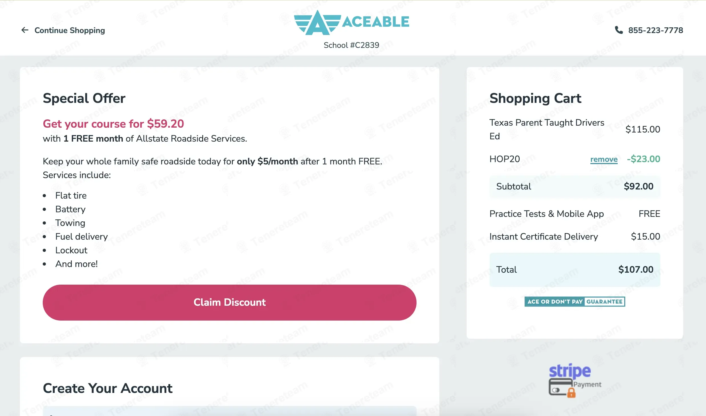 Aceable coupon code: 20% off with HOP20. Tested and valid as 1 month ago.