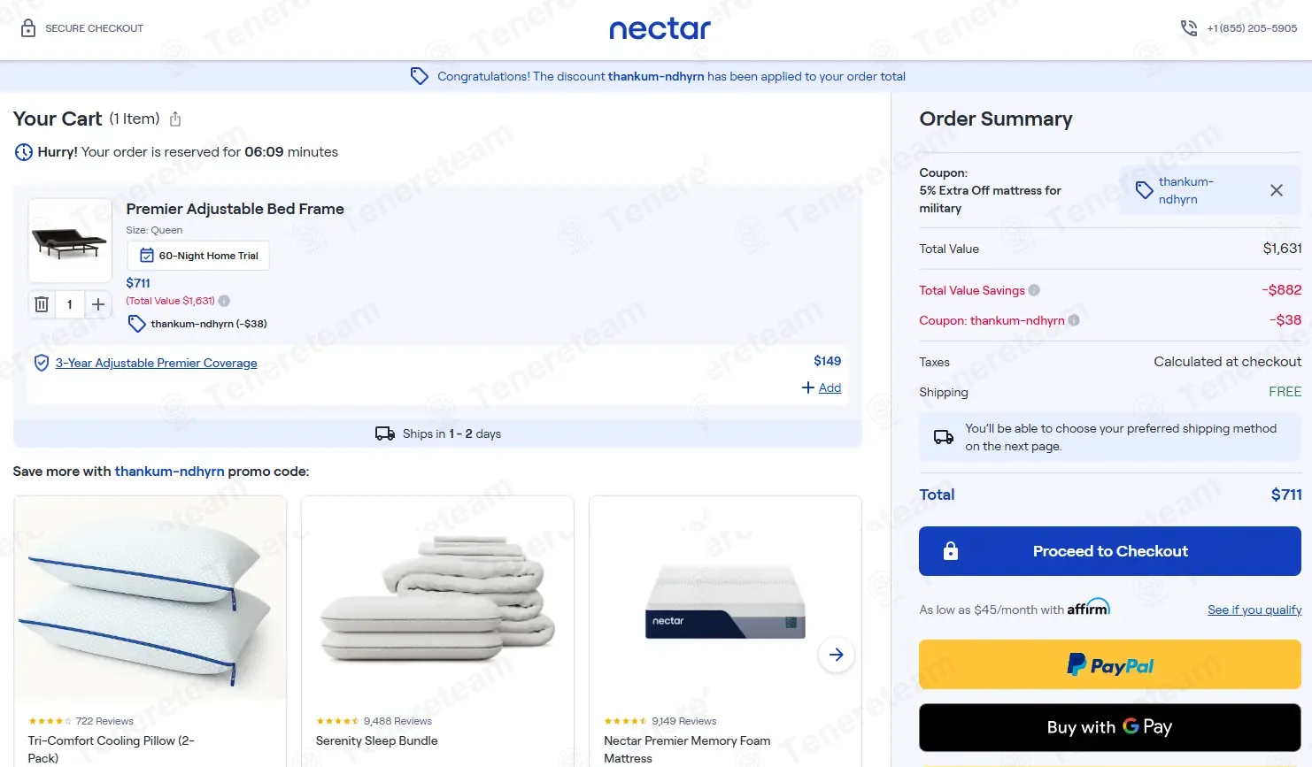 Nectar Sleep coupon code: 5% off with thankum-ndhyrn. Tested and valid as 2 months ago.