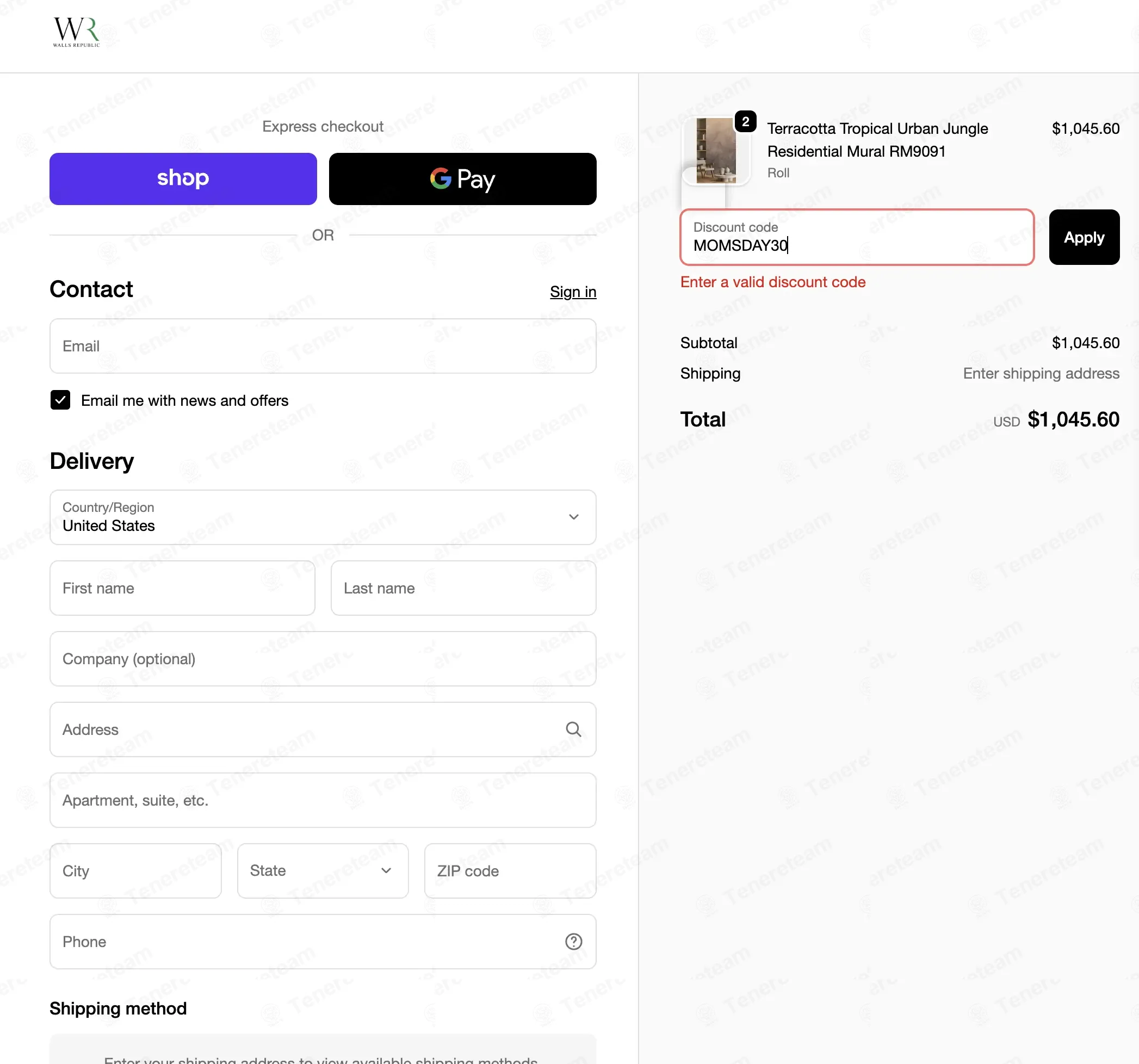 Walls Republic Us coupon code: 30% off with MOMSDAY30. Tested and valid as 4 weeks ago.