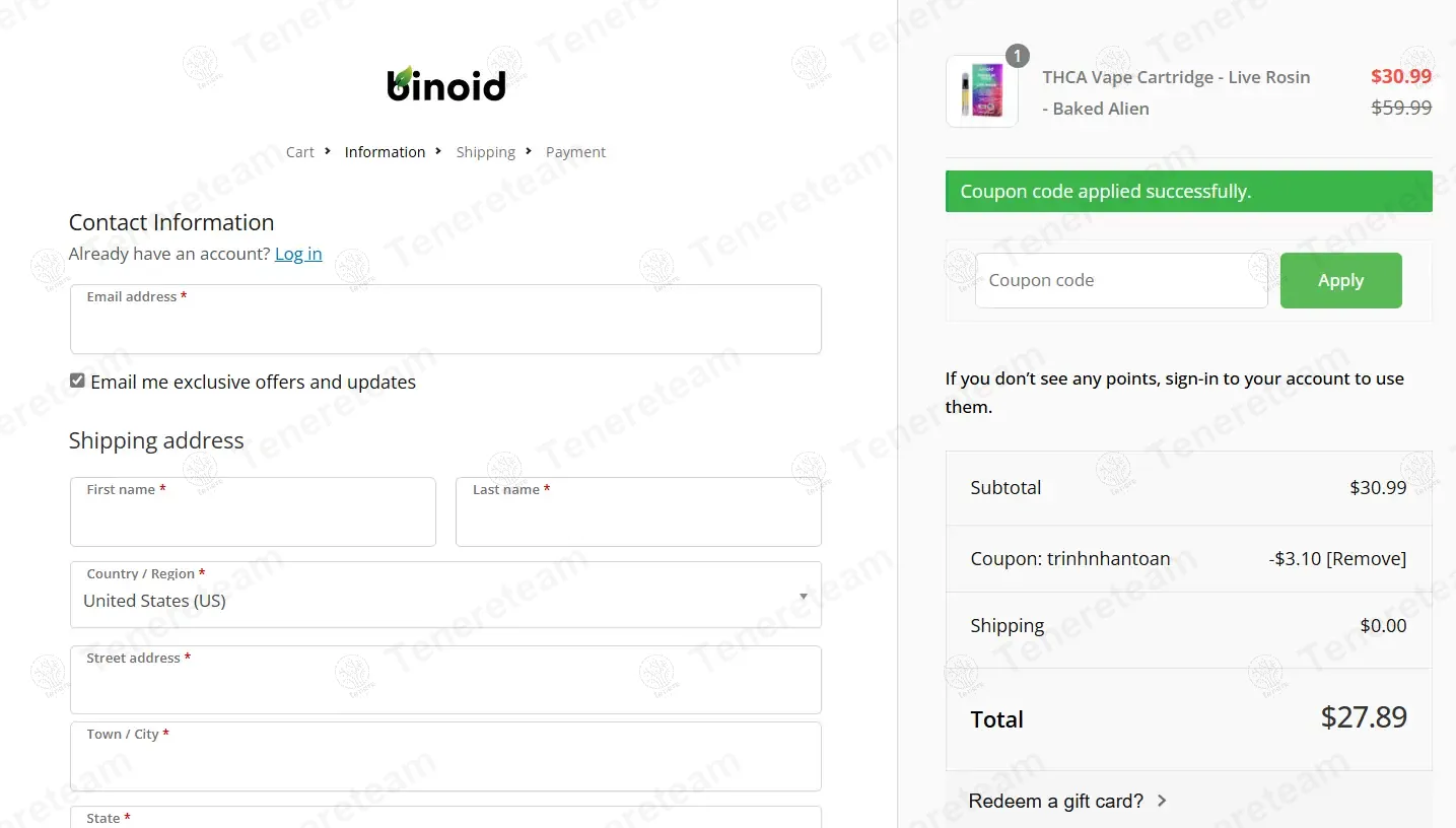 Binoid coupon code: 10% off with TRINHNHANTOAN. Tested and valid as 1 year ago.